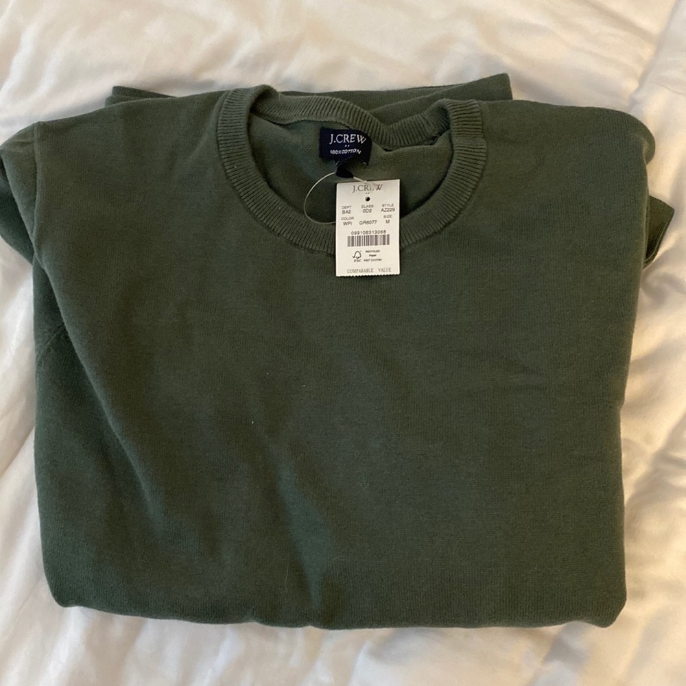 New J. Crew Medium Sweatshirt Green